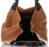 GEANȚĂ DIN PIELE shopper bag Genuine Leather roșcat 898G